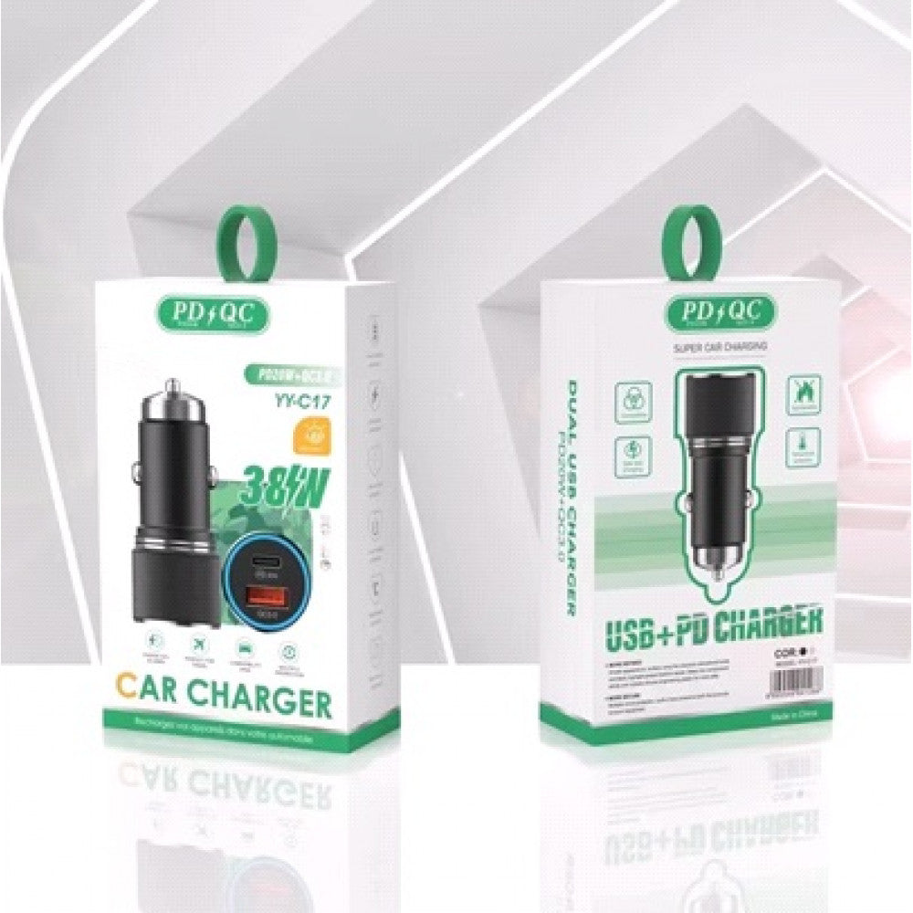 Автомобильное зарядное устройство Car Charger 20W PD QC3.0 YY-C17