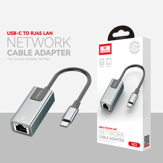 USB C Ethernet Adapter 100 gigabit — Earldom ET-NC2