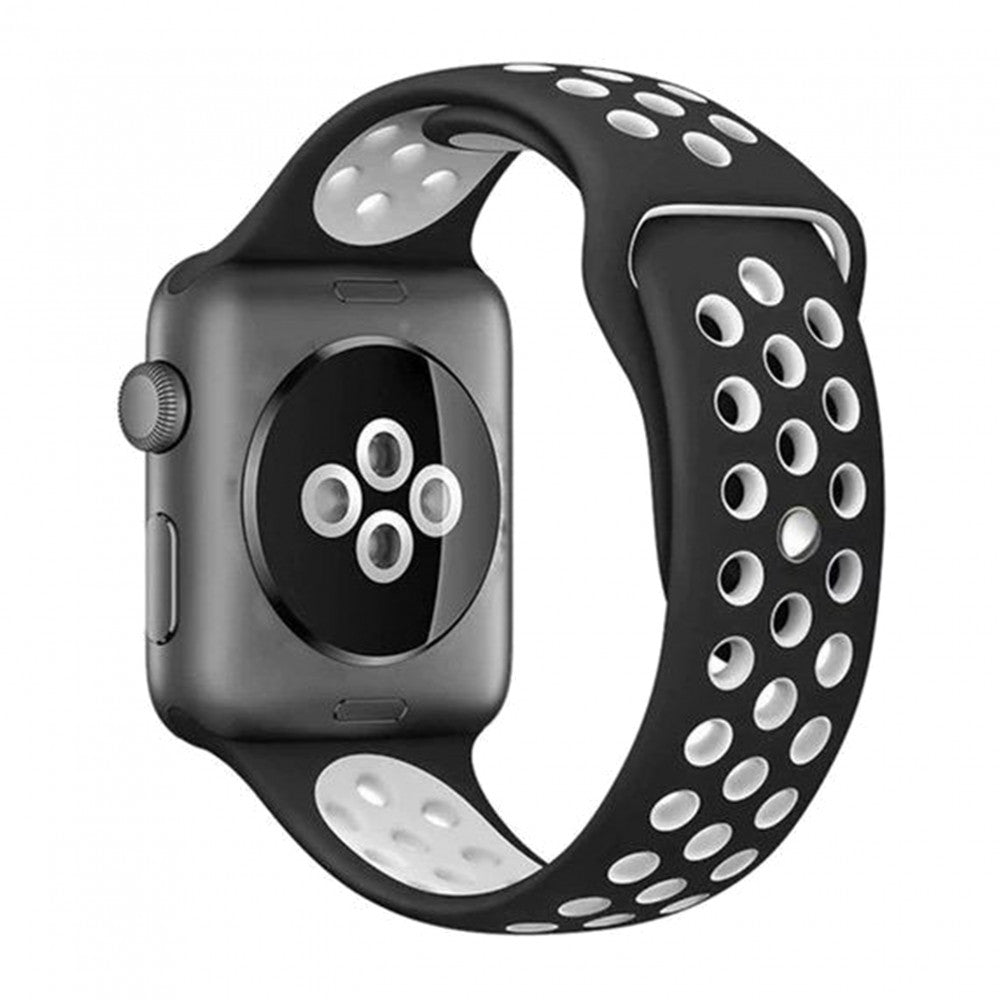 Ремінець Sport Nike — Apple Watch 42 mm | 44 mm | 45 mm | 49 mm — Black & White