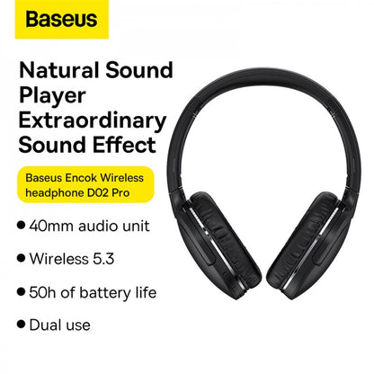 Droneless headphones – Baseus (NGTD0103) Encok D02 Pro – NGTD010301 Black