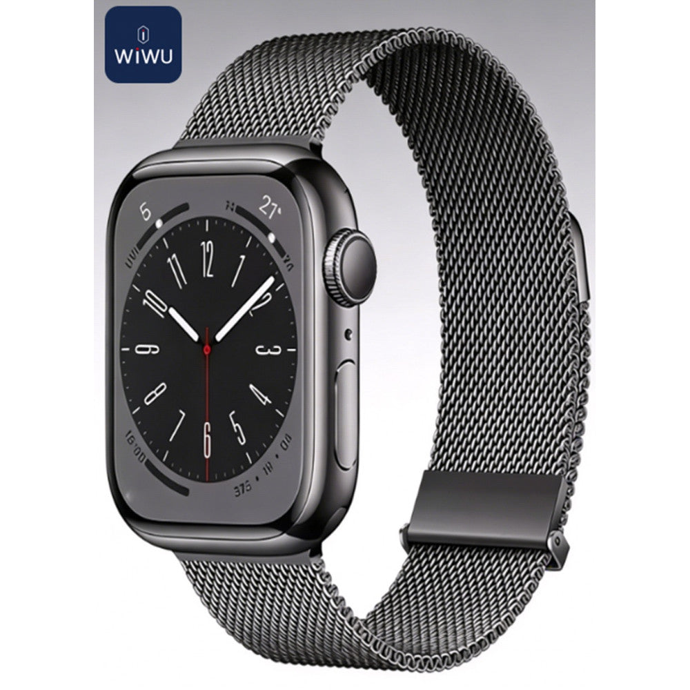 Ремешок WiWU Wi-WB302, Apple Watch 42/44/45/49 мм — Silver