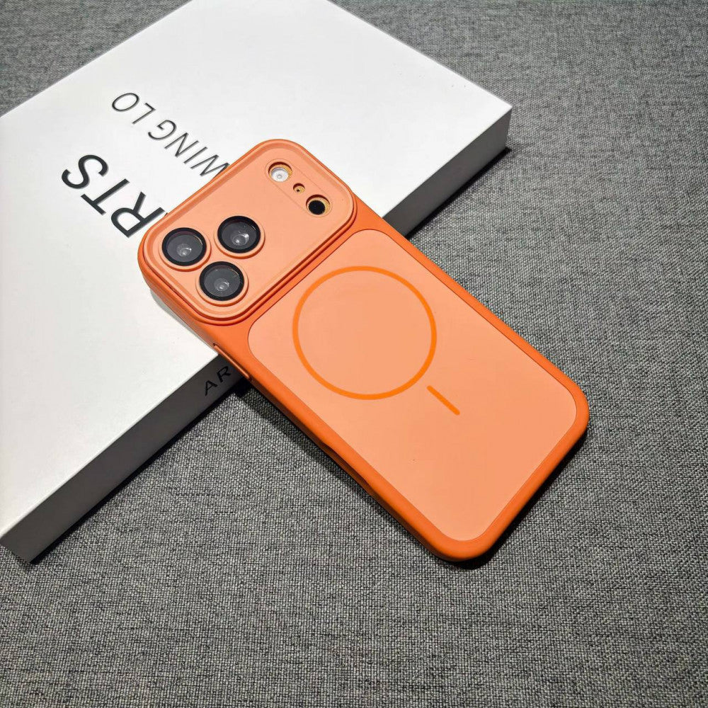 Накладка Чехлы Full camera armor Case With MagSafe — iPhone 14 Pro  — Orange