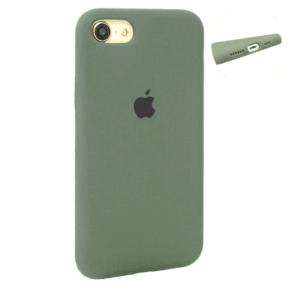 Original Silicone Case Full Size iPhone 7 ; 8 ; SE 2020 — Blue Bird Feather