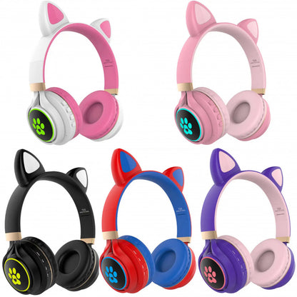 Bluetooth headphones – TUCCI T23 LED – White