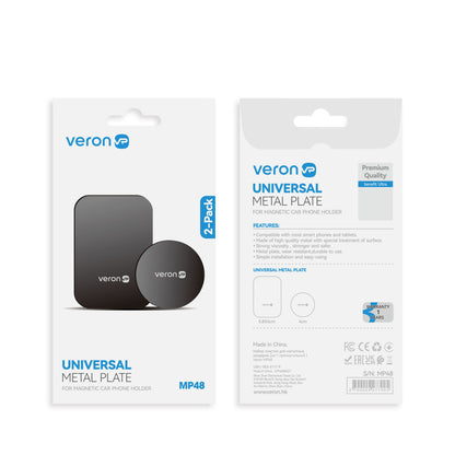 Set of plates for magnetic holders 2 pcs (rectangular) Veron MP48