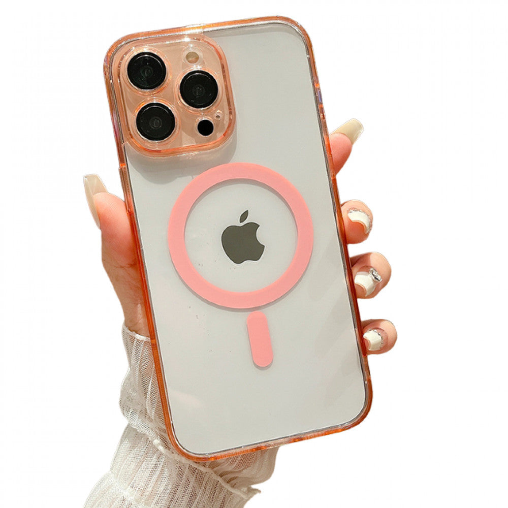 Clear Magnetic TPU+PC Case iPhone 15 