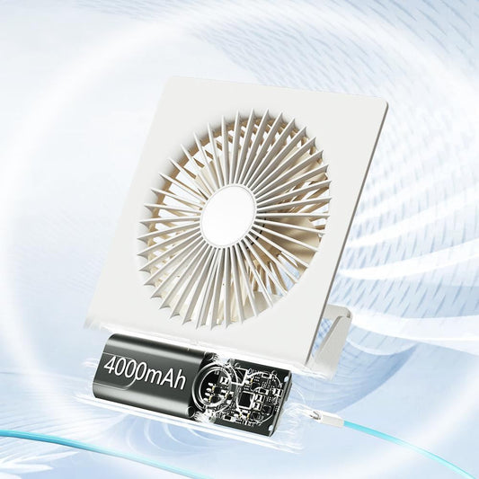 Портативный мини вентилятор WT-N15 White - 4000 mAh