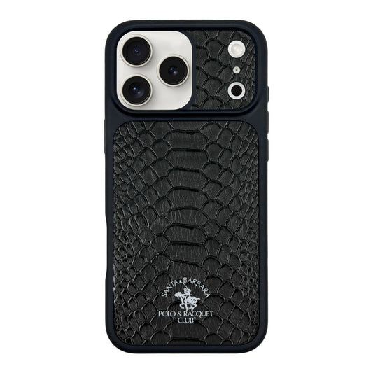 Накладка Чехлы Polo Knight Leather Case iPhone 17 Pro Max — Black