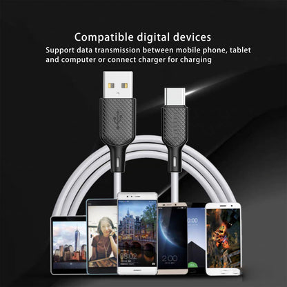 Cable USB C 2.4A (1m) — Earldom EC-154C — Red