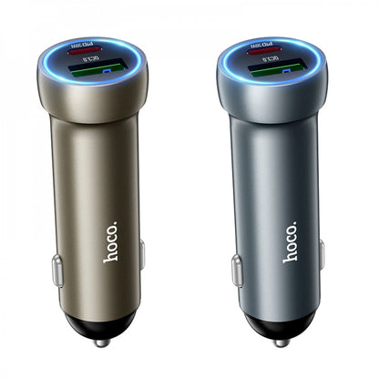 Car Charger | 48W | PD | QC3.0 — Hoco Z54A — Gold