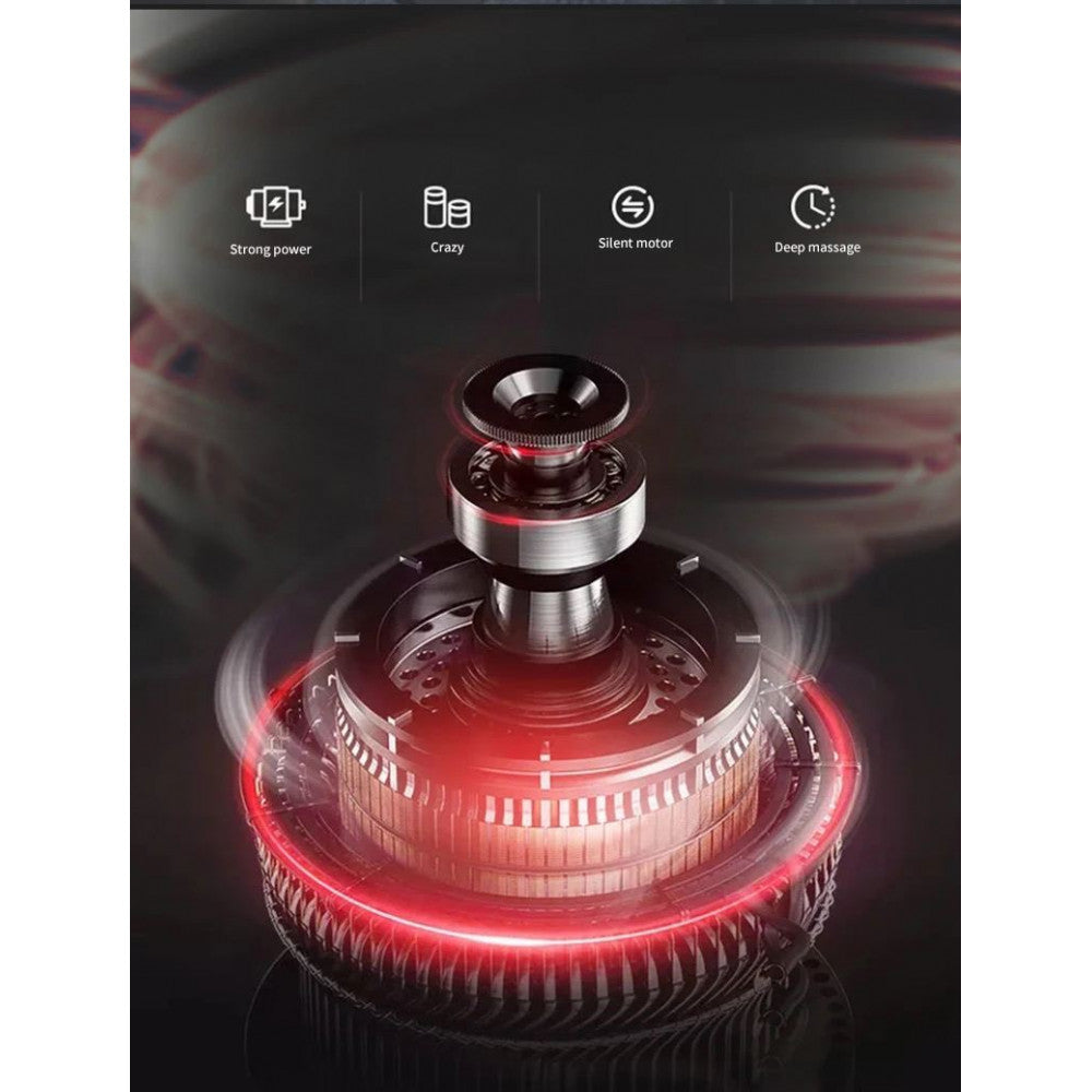 Portable Handheld Body Massager Fascial Gun 8076 Lithium Battery