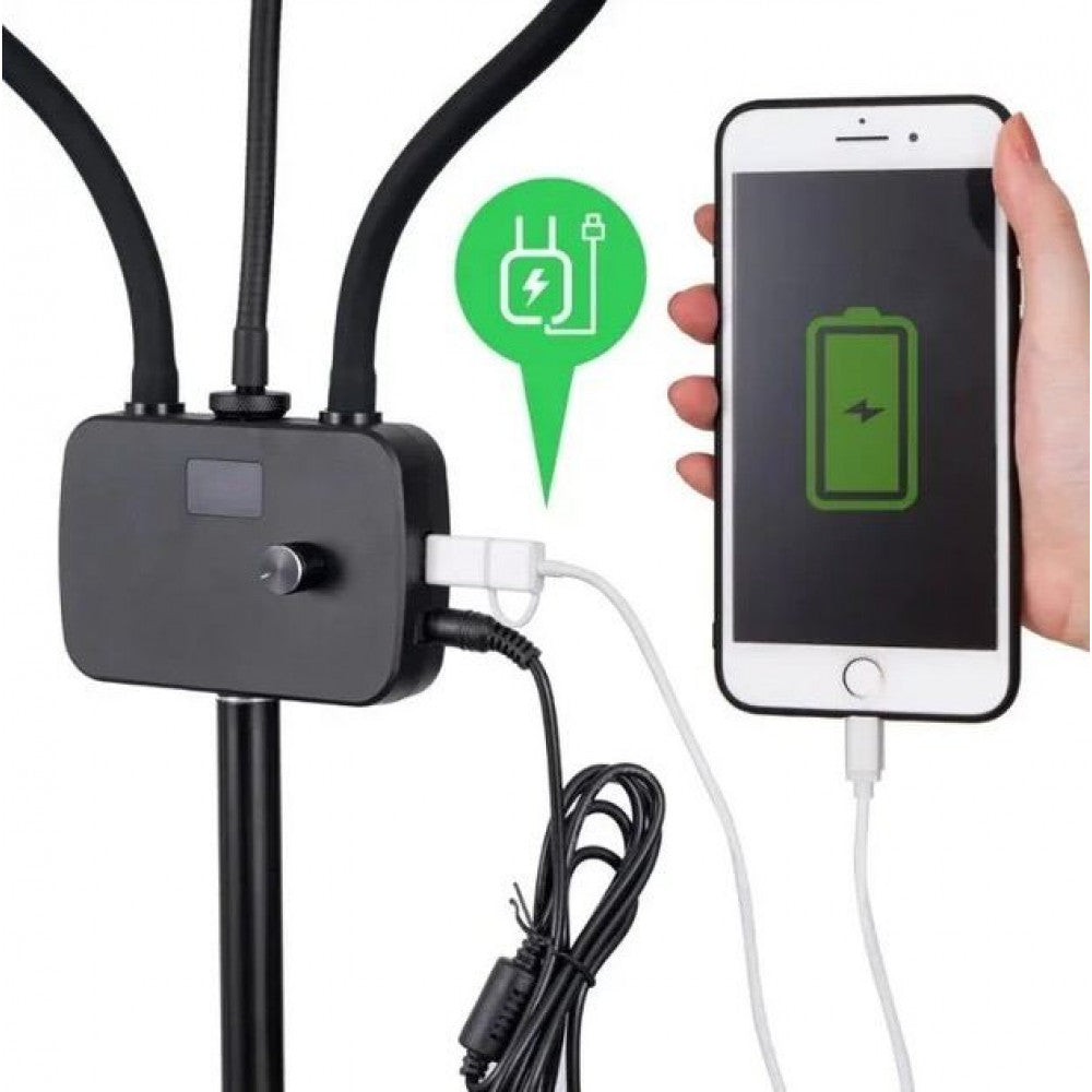 Lamp LED HD-2 45W 112 pcs white 112 pcs yellow 3200K-5600K + 2 holder