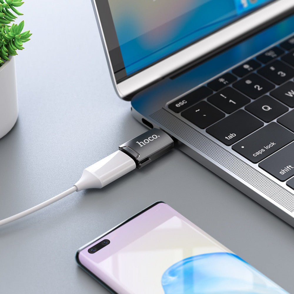 Adapter USB C To HDTV Hoco UA19 – Metal Gray