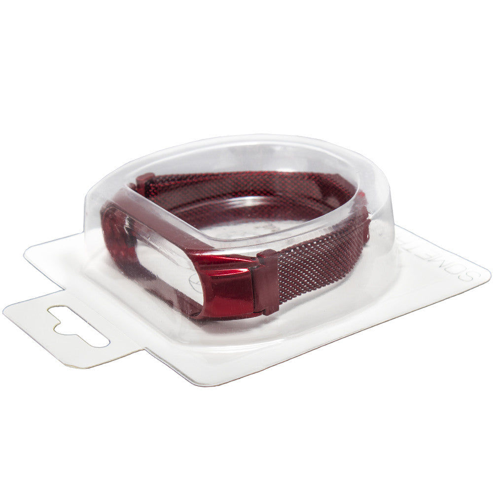Ремінець Milanese Loop Xiaomi Mi Band 3 ; 4 — Red