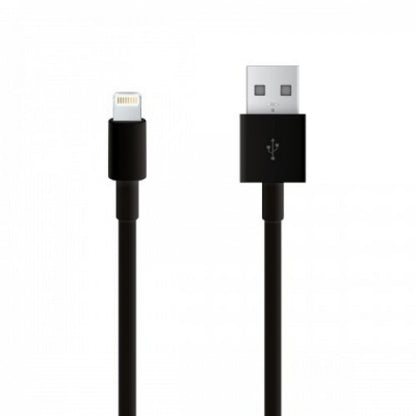 Lightning cable 2A (1m) Parmp Syncing MFI Black