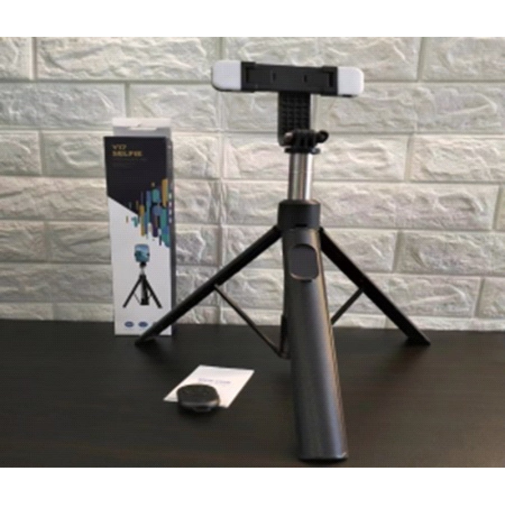 Monopod Tripod | Button Bluetooth | 2 LED Lamps | Y17-2
