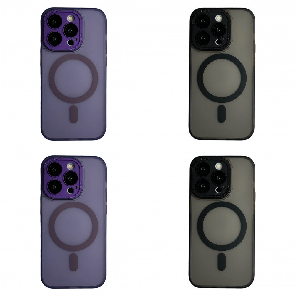 Cover Cases Protective camera Matte Case with MagSafe iPhone 12 Pro - Black