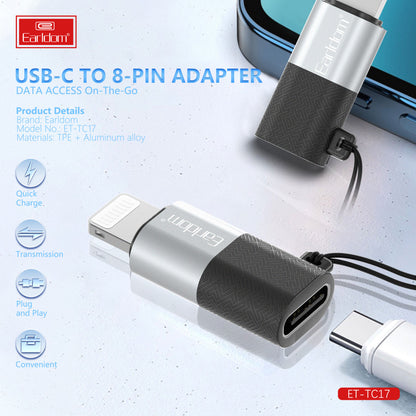 Переходник Adapter Lightning To USB C Earldom ET-TC17