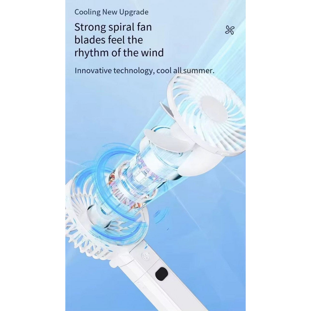 Портативный мини вентилятор RD10 - 4000 mAh — Grey