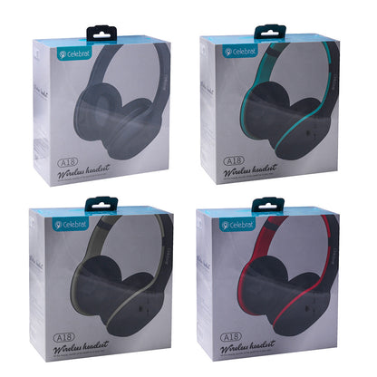 Bluetooth headphones Celebrat A18 – Red