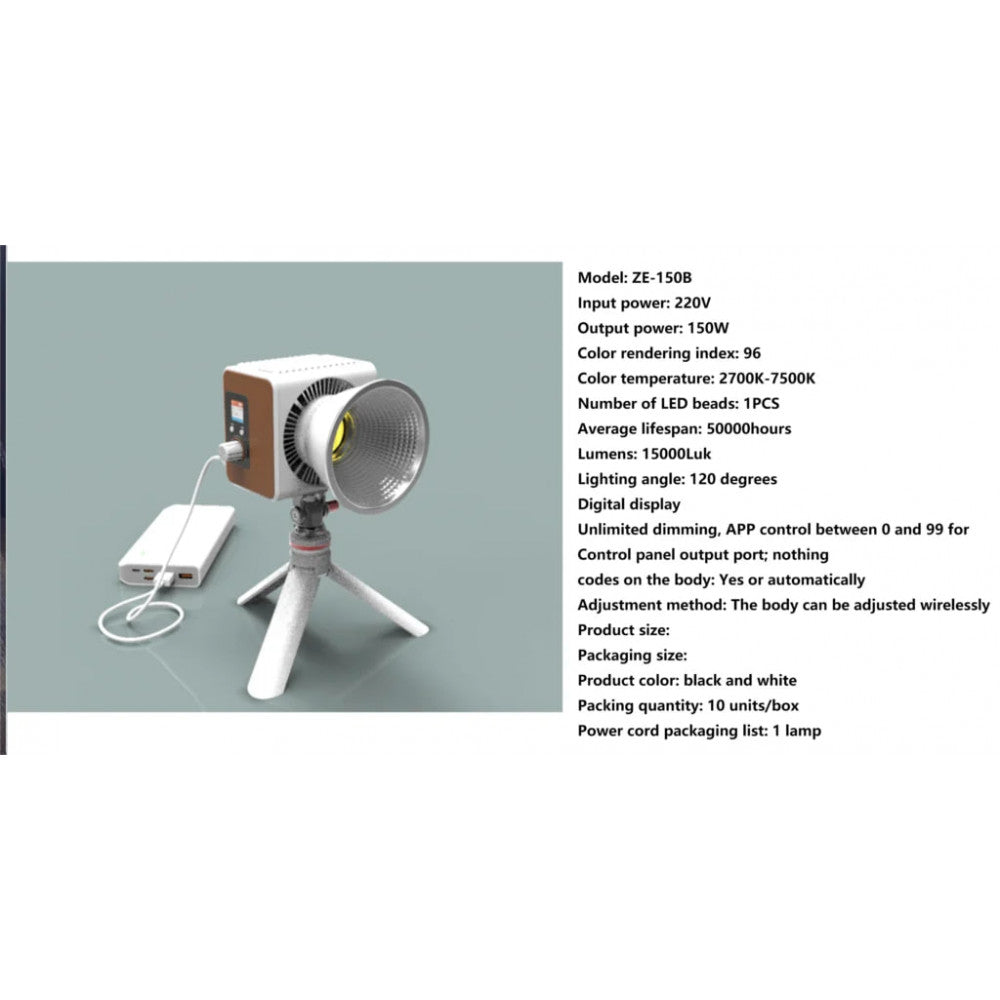 LED video light lamp Veron ZE-150Bi 150W 2700-7500K