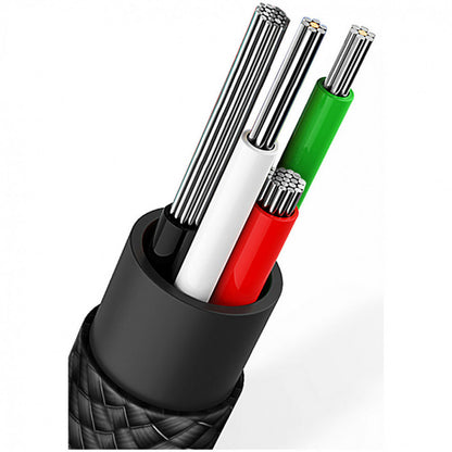 Cable 2 in 1 (M, C) 2.4A (0.23m) – Baseus (CAMUTC-01) U-shaped Portable data Black