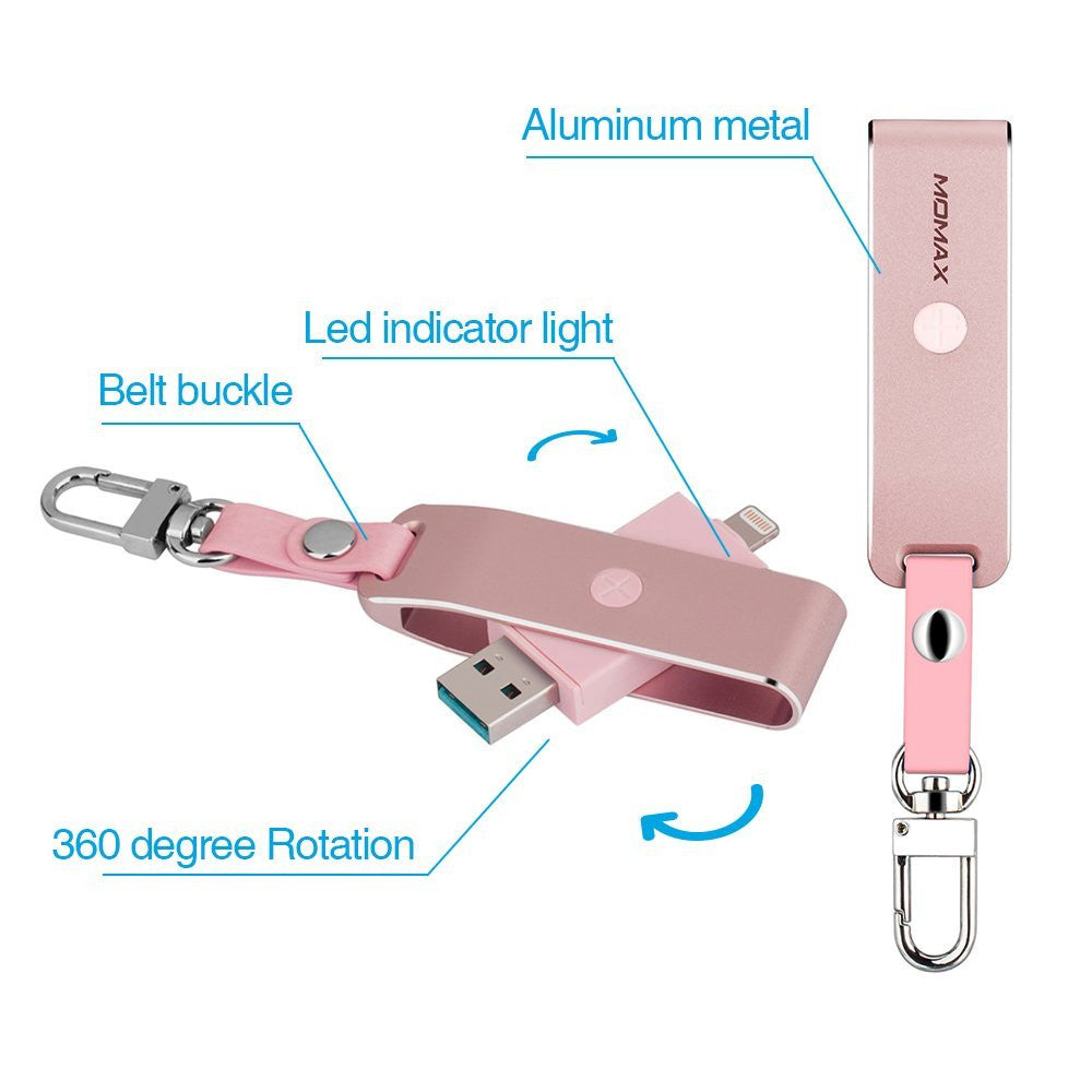 Card Reader Momax (CL1) Elite Lightning – Rose Gold