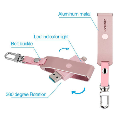 Card Reader Momax (CL1) Elite Lightning – Rose Gold