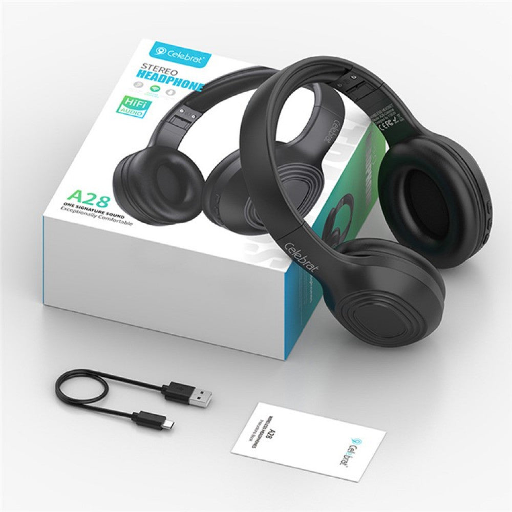 Bluetooth headphones Celebrat A28 – Black
