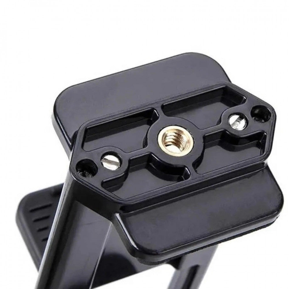 Universal holder-clamp for phone and tablet on tripod and monopod tablet clamp