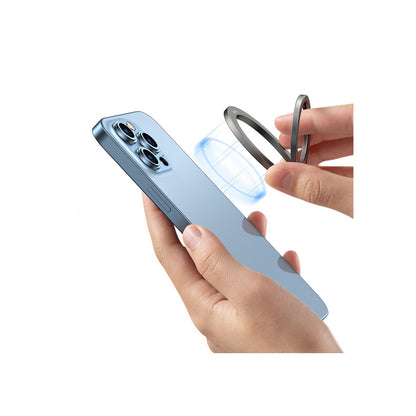 Foldable Metal Ring Stand – Baseus (SUCH0000) Halo Series ( Single-ring – SUCH000013 Gray