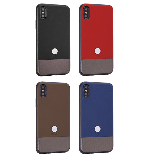 Cover Cases iMax Leather Back Cover iPhone 7 Plus; 8 Plus — Black