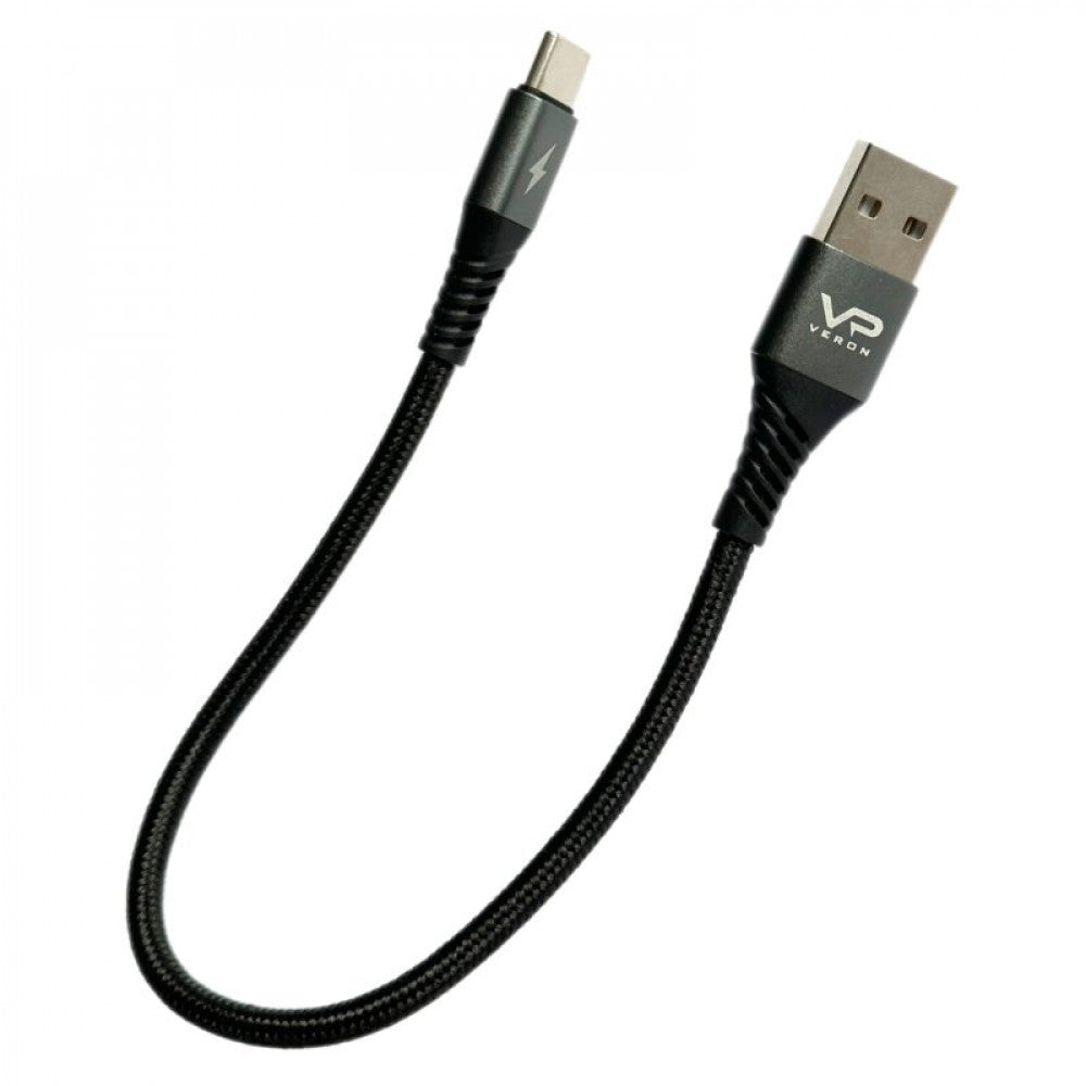 USB C cable 3A (0.25m) Veron NC09 Nylon