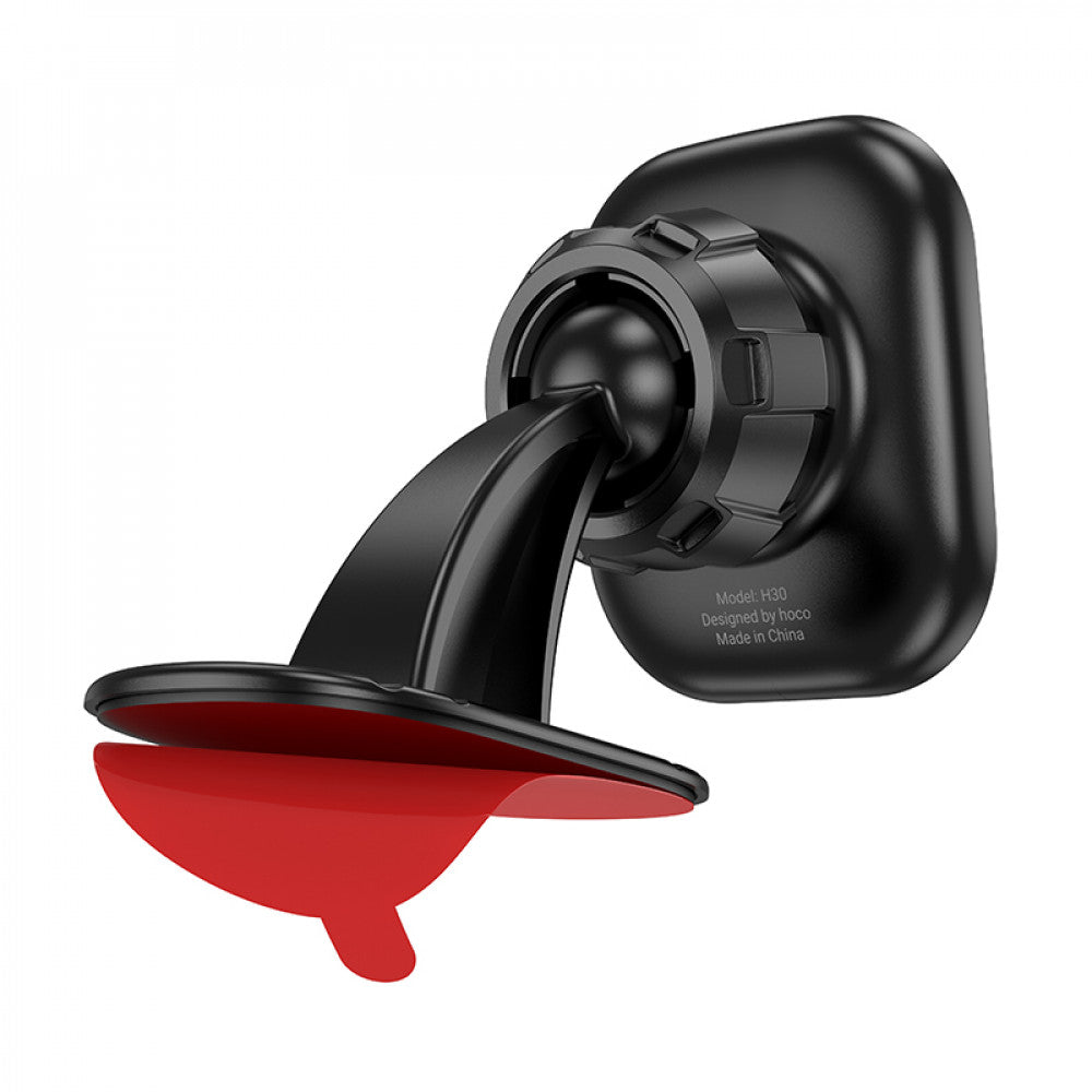 Magnetic car holder with adhesive base Hoco H30 — Black