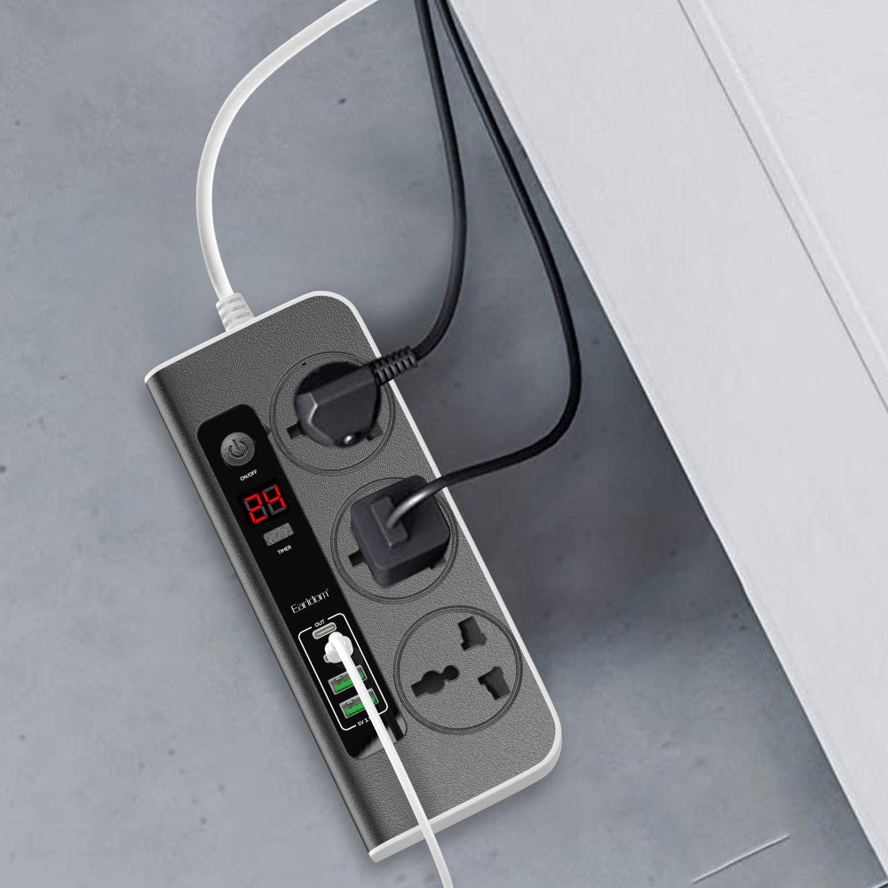 Фільтр живлення 4U | 3P | 3.1A | 1.5m — Earldom ES-SC02