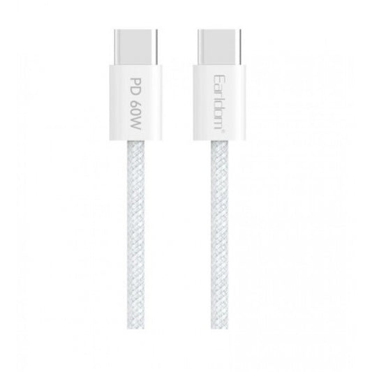 Cable USB C to C 60W (2m) Earldom EC-190C-C White