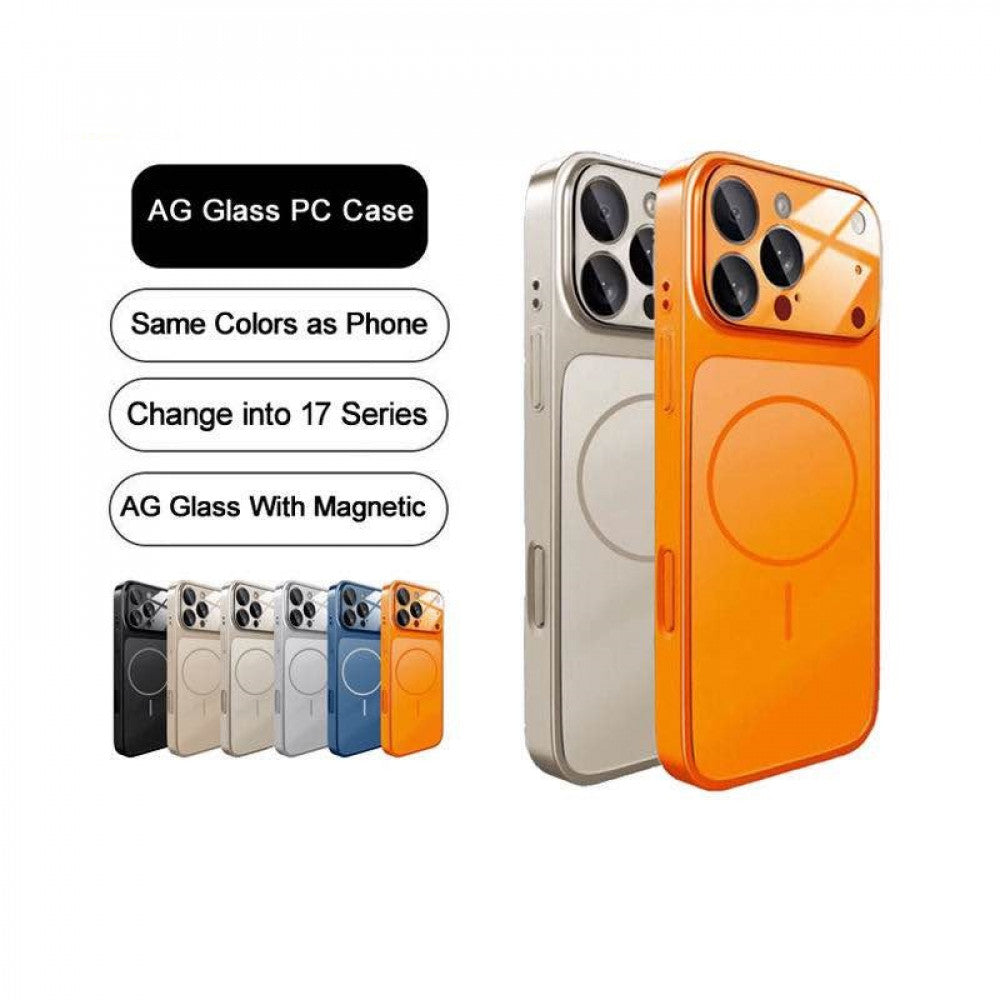 AG Glass Case With MagSafe — iPhone 15 Pro Max — Titanium