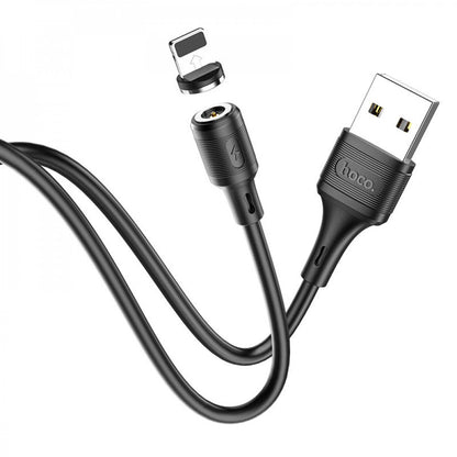 Lightning cable 2.4A (1m) Hoco X52 Magnetic – Black