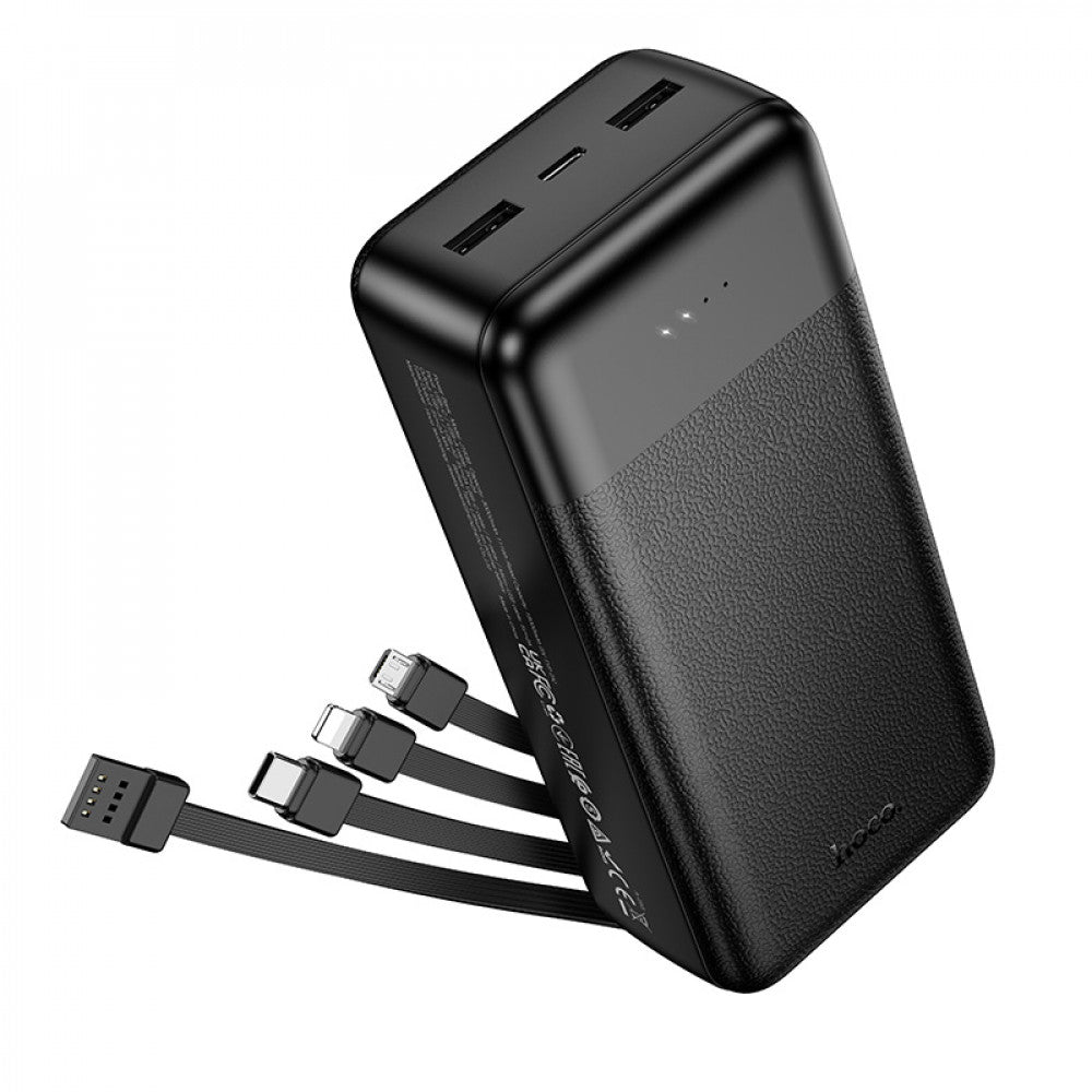 Power Bank 30000 mAh | PD20W+QC3.0 — Hoco J163B  — Black