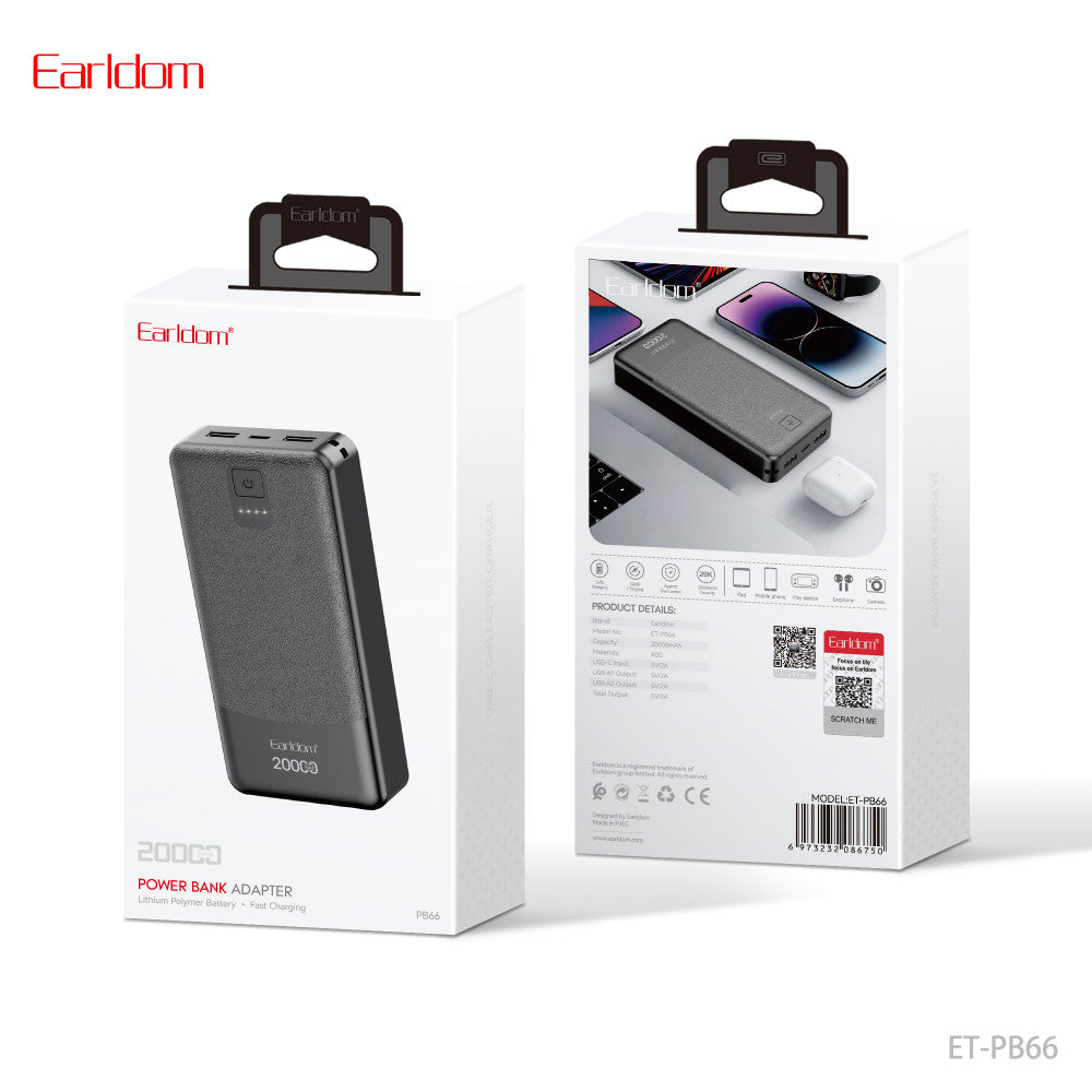 Power Bank 20000 mAh — Earldom ET-PB66