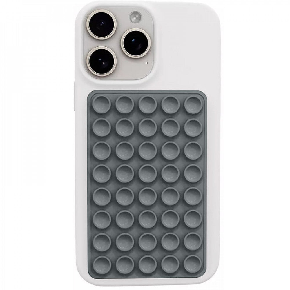 Тримач-присоска для телефону Double Side Silicone — Brown 5*8