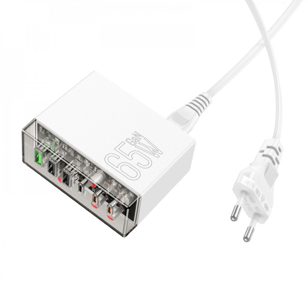 Home Charger | 65W | GaN | 3PD | QC 3.0 - Hoco N36 - White