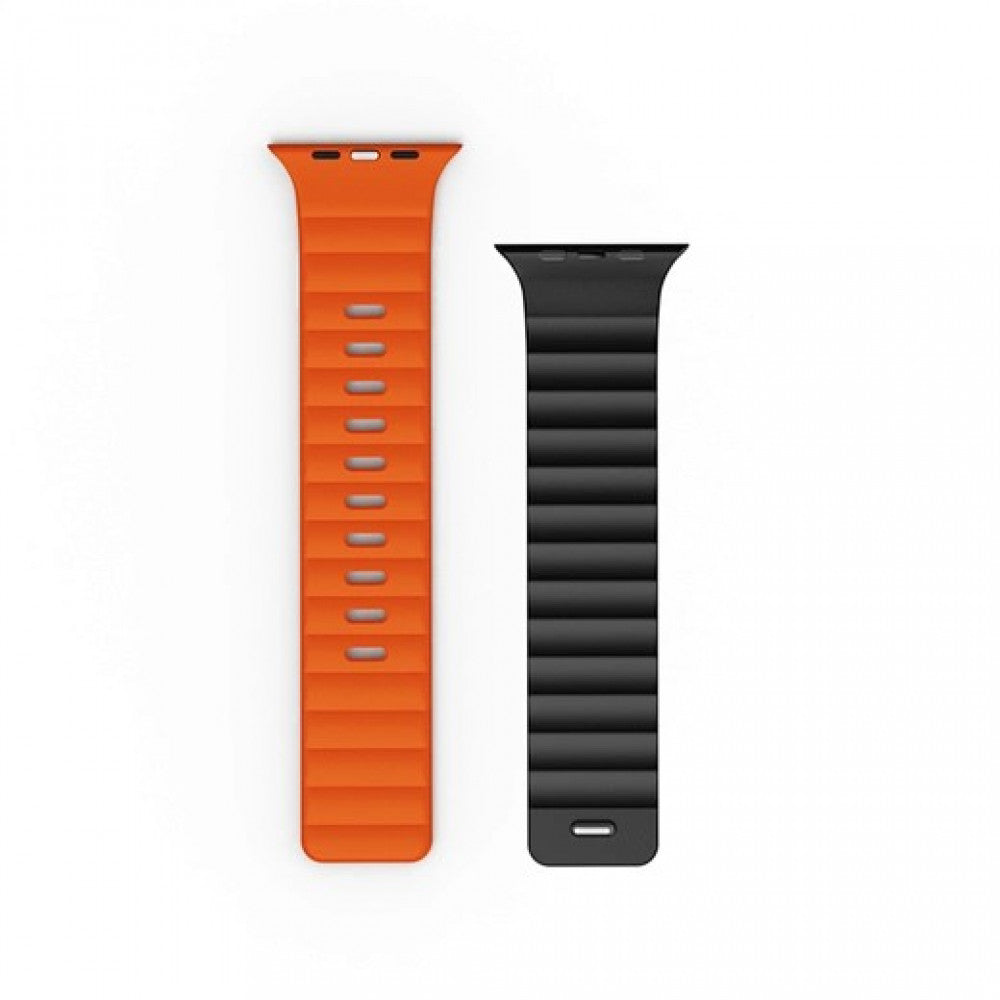 Ремінець Wiwu Wi-WB301 Apple Watch 42 44 45 49 mm — Black&Orange
