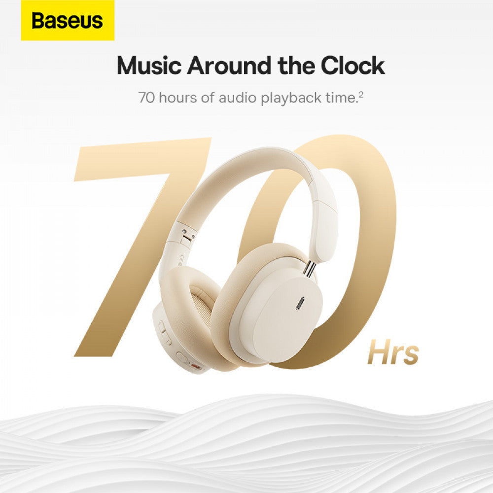 Bluetooth headphones – Baseus (NGTD020202) Creamy