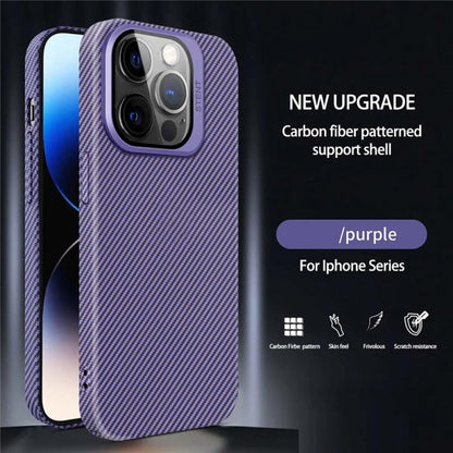 Cover Cases Camera Stand Carbon Case iPhone 13 Pro - Deep Purple
