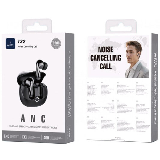 Bluetooth гарнітура TWS Wiwu T32 — Black