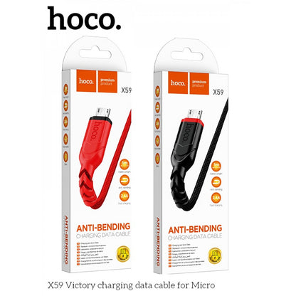 Cable Micro 2.4A (1m) Hoco X59 – Red