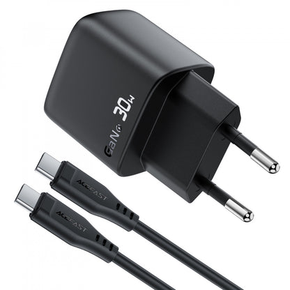 Зарядное устройство для Acefast A115, 30 Вт, PD, кабель USB-C – USB-C (1.2 м)