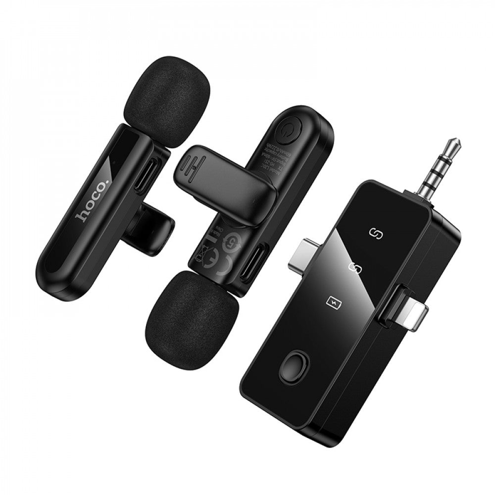 Wireless Digital Microphone — Hoco L20C Fair (iP/Type-C/3.5)
