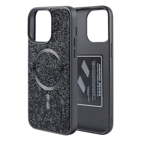 Накладка Чехлы Swarovski Case with MagSafe iPhone 17 Pro Max — Black